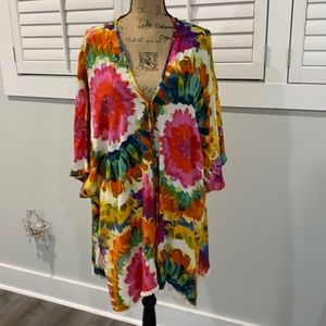 Gorgeous colorful  swimsuit cover-up